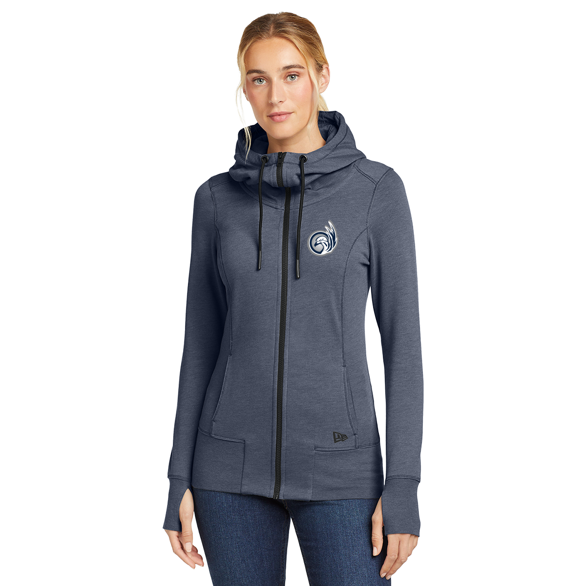 SAN_LNEA511_lightweight_jacket_NEST_TrueNavyHeather SanMar LNEA511 NEST Hockey, True Navy Heather