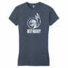 Nest Hockey womens fitted tee, heather navy