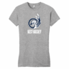 Nest Hockey womens fitted tee, light heather grey